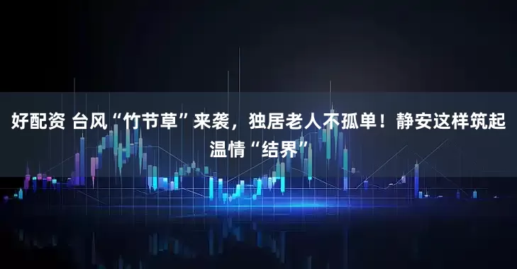 好配资 台风“竹节草”来袭，独居老人不孤单！静安这样筑起温情“结界”
