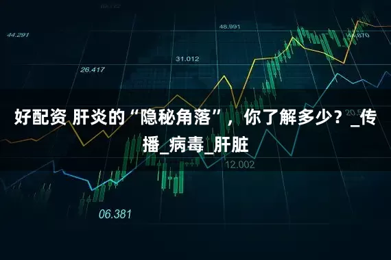 好配资 肝炎的“隐秘角落”，你了解多少？_传播_病毒_肝脏